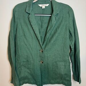 Coldwater Creek Women's Green Blazer XS